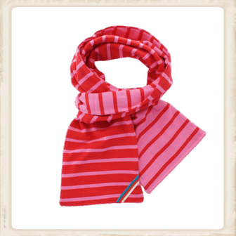 Sjaal dubbel - fuchsia red