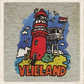 Sweater met print &quot;old skool vuurtoren&quot;