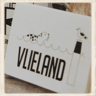 Vlieland bordje met zeehond