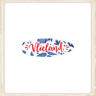 Sleutelhanger 'surfbord' Vlieland spetters