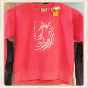 Kinder sweater met print &quot;Vlieland Pony&quot;