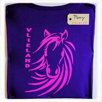 Kinder hoodie met pony print 