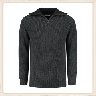 ESSENTIAL NAUTIC SWEATER - ANTHRACITE