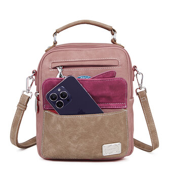 Traveler - Bruin, Cerise, Zacht roze  - TRV05