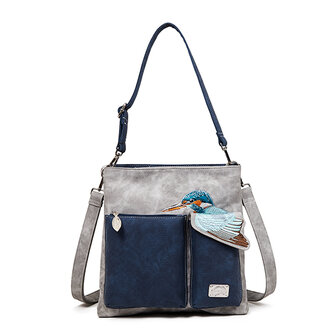 King Shopper - Grijs, Marineblauw - KS03