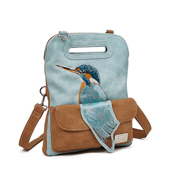 Kingfisher - Cognac, Lichtblauw - KF11