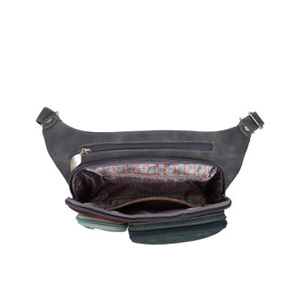 Squirrel -Donkergrijs , Petrol - SRL04