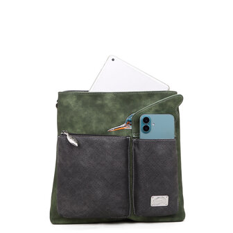 King Shopper - Donker grijs, Groen - KS07