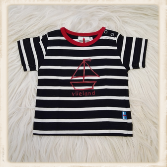 Blauw T-shirt met zeilboot