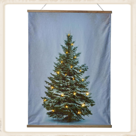 Wandkleed Kerstboom