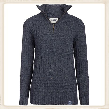 DAMES WADDENSEA SWEATER - BLUE