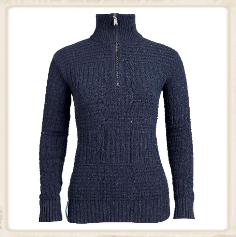 DAMES WADDENSEA SWEATER - NAVY