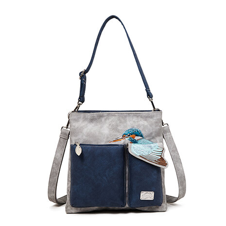 King Shopper - Grijs, Marineblauw - KS03