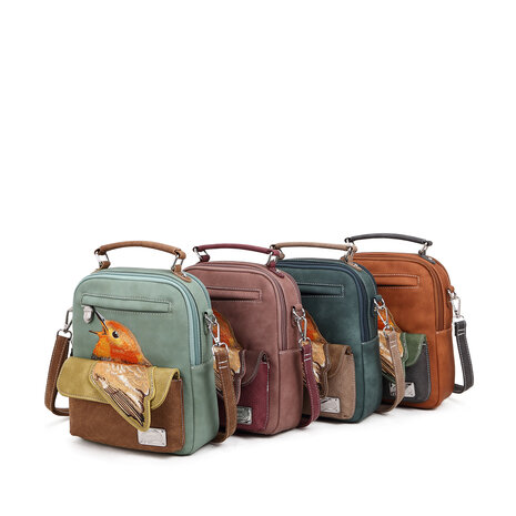 Traveler - Donker grijs, Cognac, Groen - TRV12