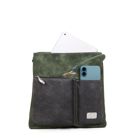 King Shopper - Donker grijs, Groen - KS07