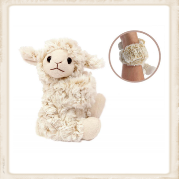 Pluche schaap snap armbandje