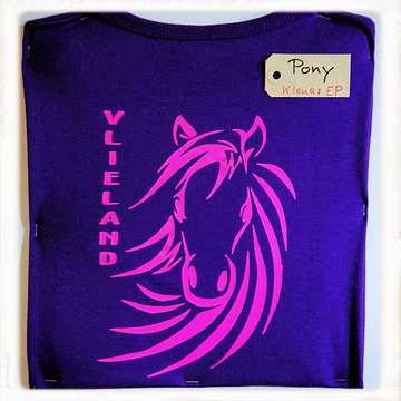 Kinder hoodie met pony print