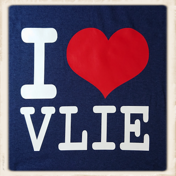 Kinder hoodie met I love Vlie print