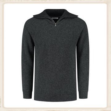 ESSENTIAL NAUTIC SWEATER - ANTHRACITE