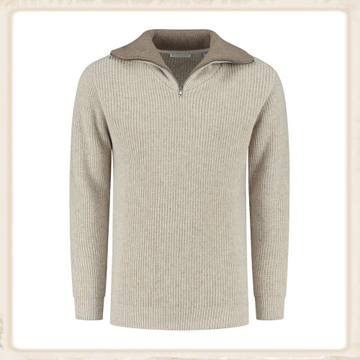 ESSENTIAL NAUTIC SWEATER - BEIGE