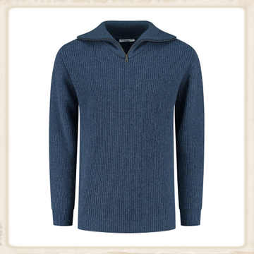 ESSENTIAL NAUTIC SWEATER - SEA BLUE