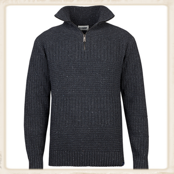 HARLINGER - WADDENSEA SWEATER - NAVY/BLUE