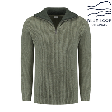 ESSENTIAL NAUTIC SWEATER - MID GREEN