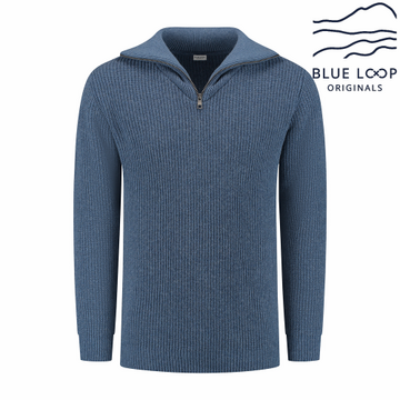 ESSENTIAL NAUTIC SWEATER - SEA BLUE
