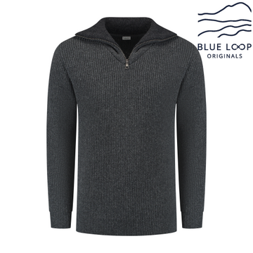 ESSENTIAL NAUTIC SWEATER - ANTHRACITE